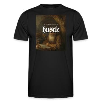 Hustle You Sleep Like You're Rich I'm Up Like I'm - Men's Functional T-Shirt - black - Front - AI Model Male 178 dark (178cm)