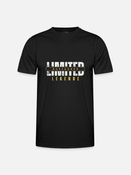 Limited Busfahrer Legende. - Männer Funktions-T-Shirt - Schwarz
