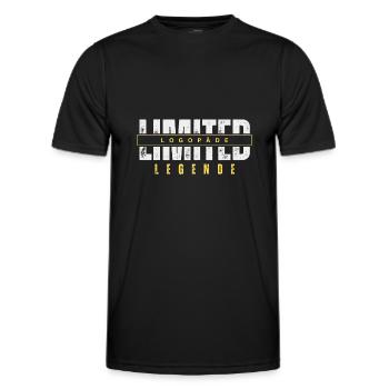 Limited Limited Legend. Legend. - Men's Functional T-Shirt - black - Front - AI Model Male 178 dark (178cm)