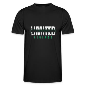 Limited Lohner Legende. - Männer Funktions-T-Shirt - Schwarz - Vorne - AI Model Male 178 dark (178cm)