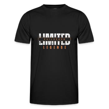 Limited Philosopher Legend. - Men's Functional T-Shirt - black - Front - AI Model Male 178 dark (178cm)