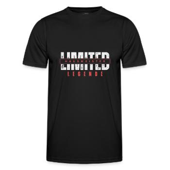 Limited janitor legend. - Men's Functional T-Shirt - black - Front - AI Model Male 178 dark (178cm)