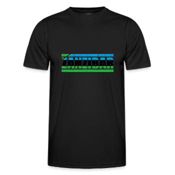Zanzibar - Men's Functional T-Shirt - black - Front - AI Model Male 178 dark (178cm)