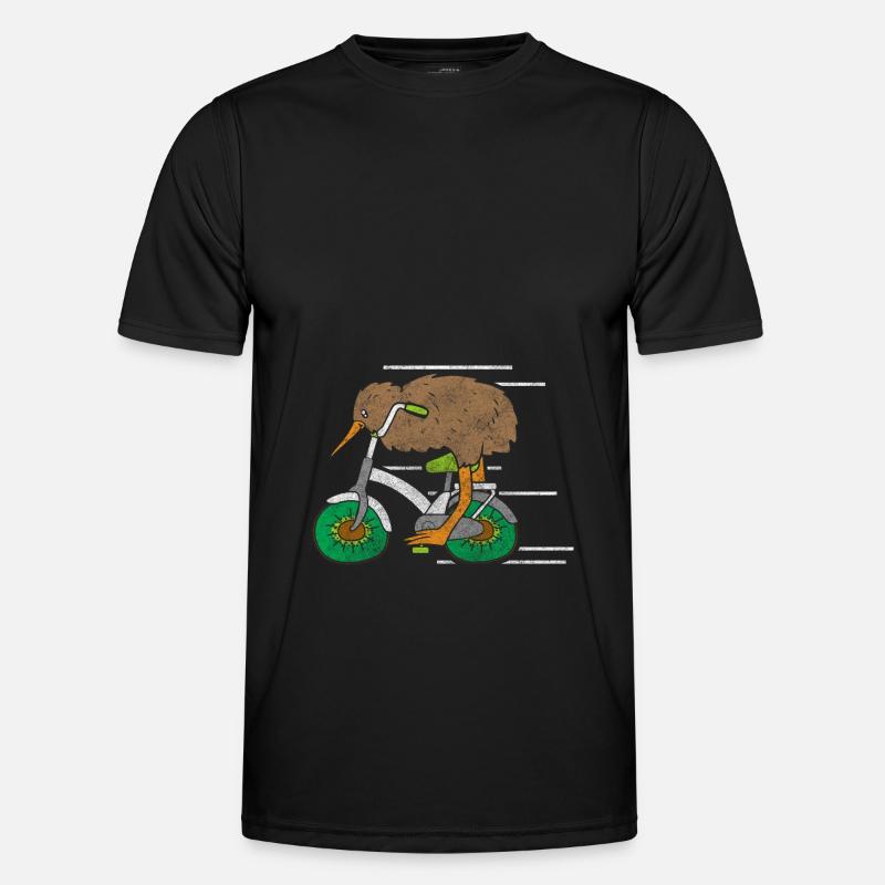 Kiwi Früchtchen Pazifik - Männer Funktions-T-Shirt - Schwarz