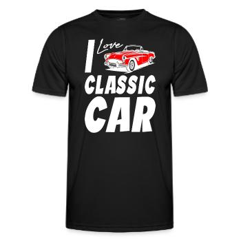 I Love Classic Car - Männer Funktions-T-Shirt - Schwarz - Vorne - AI Model Male 178 dark (178cm)