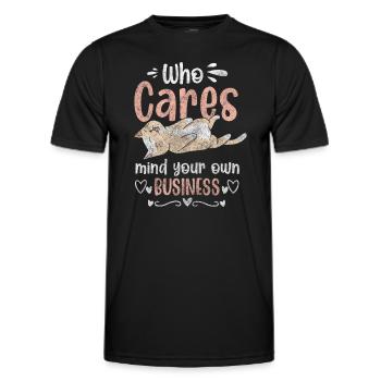 No interest Disinterest No sarcasm - Men's Functional T-Shirt - black - Front - AI Model Male 178 dark (178cm)