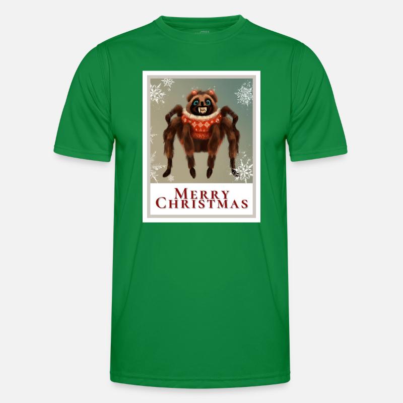 Portrait d’une tarentule dans un pull festif. T-shirt sport Homme