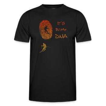 Skiing Ski Pistensau Geschenk - Männer Funktions-T-Shirt - Schwarz - Vorne - AI Model Male 178 dark (178cm)