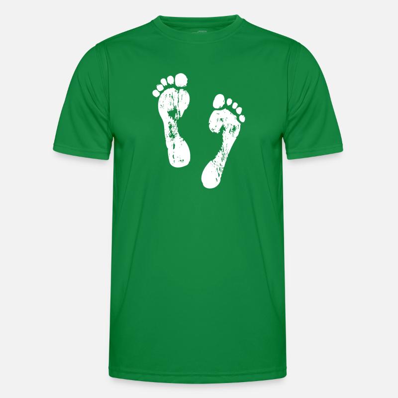 Footprints in the sand Men's Functional T-Shirt