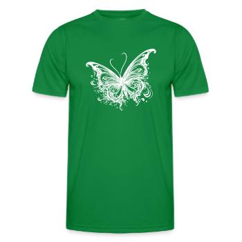 Pretty Tattoo Kids Lines Style Butterfly - T-shirt sport Homme - vert - Devant - AI Model Male 178 dark (178cm)