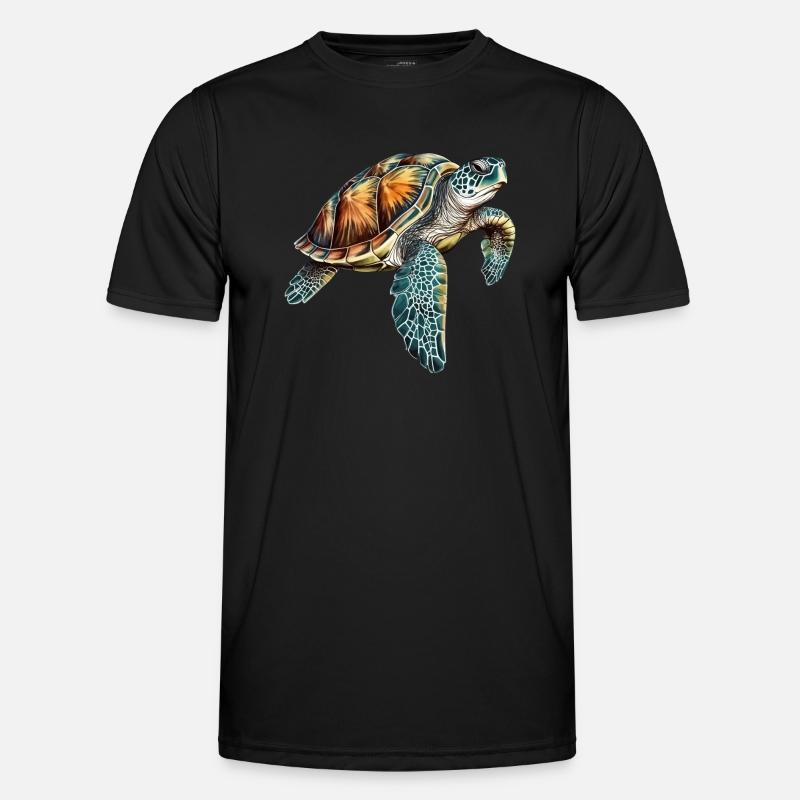 Turtle Underwater Design for Divers Men's Functional T-Shirt