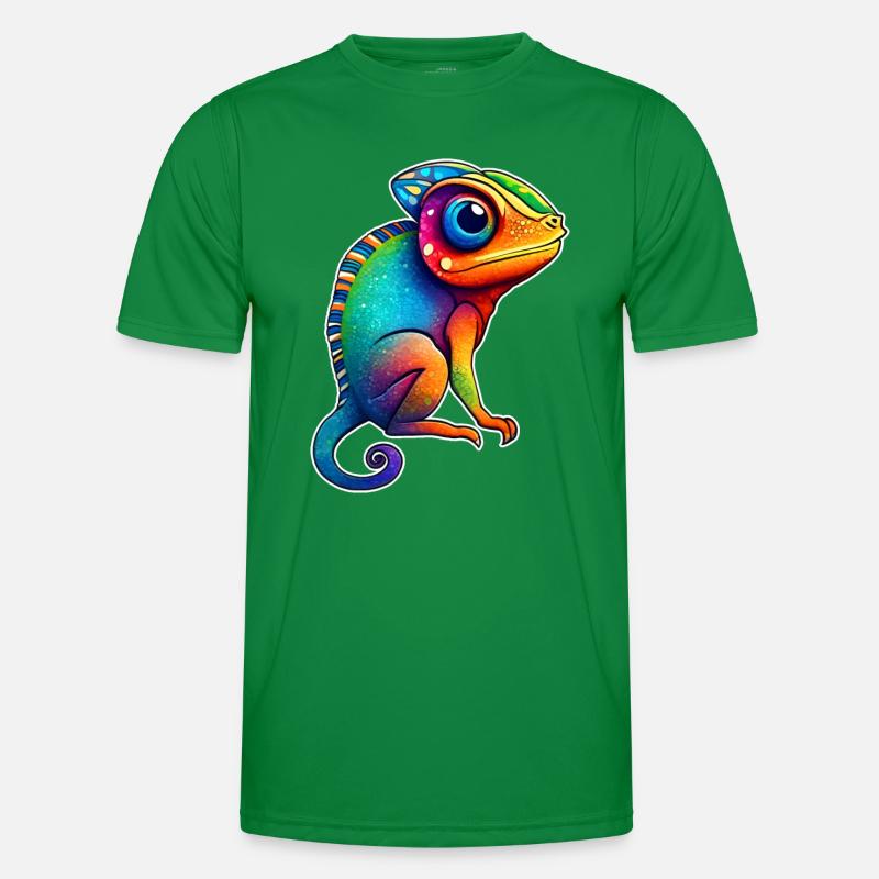 Cute little chameleon Men's Functional T-Shirt