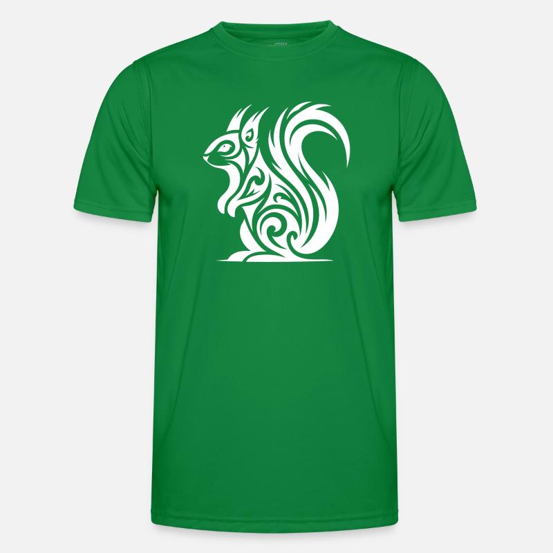 Süsses Eichhörnchen in Tattoo Style Männer Funktions-T-Shirt