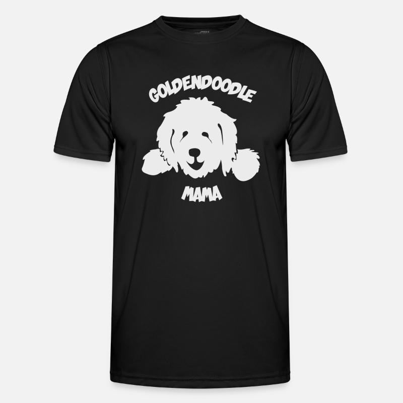 Doodle Mama Mum Mutter Goldendoodle - Männer Funktions-T-Shirt - Schwarz