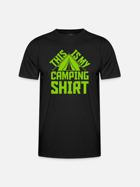 C’est mon camping - T-shirt sport Homme - noir