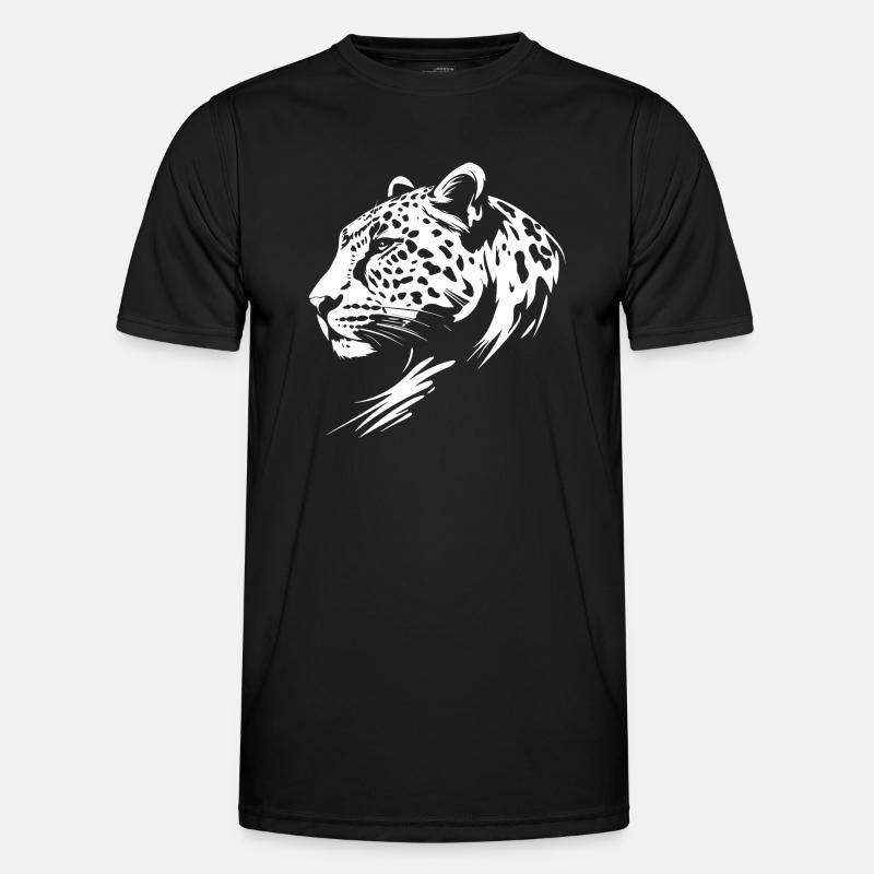 Leopard - Men's Functional T-Shirt - black
