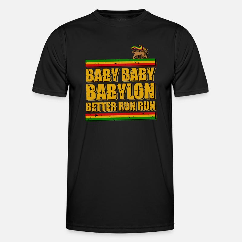 Run from Babylon Männer Funktions-T-Shirt