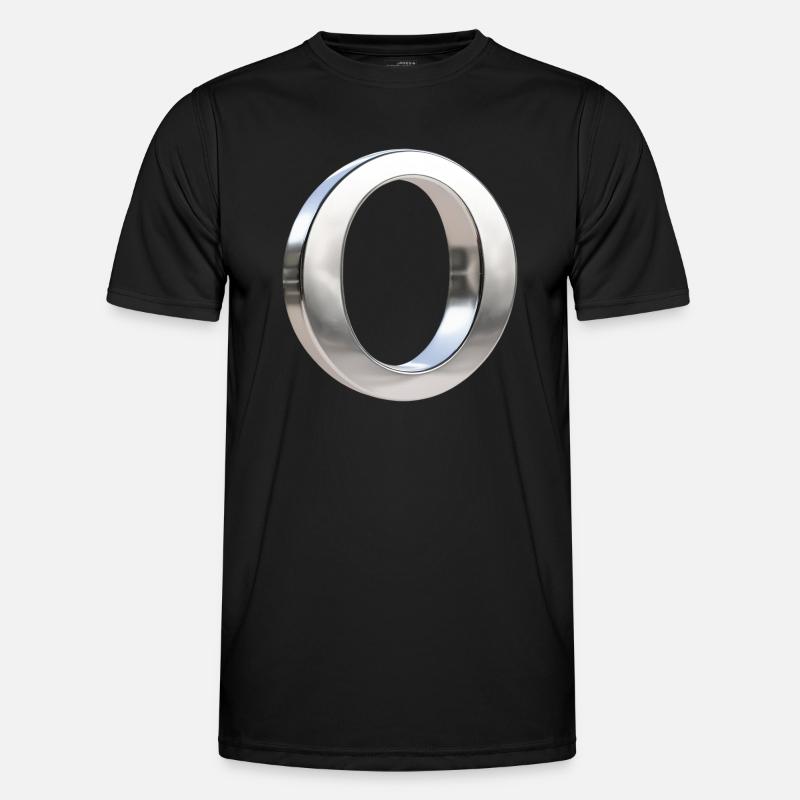 Chrome ,, O " Metallic Men's Functional T-Shirt