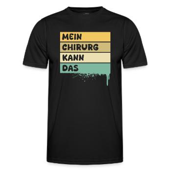 Occupation Surgeon - Men's Functional T-Shirt - black - Front - AI Model Male 178 dark (178cm)