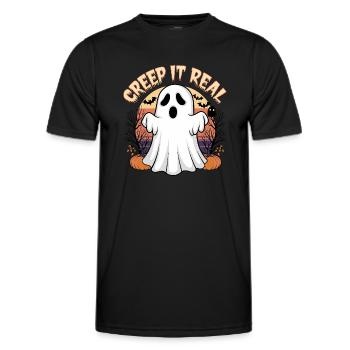 Creep It Real - Men's Functional T-Shirt - black - Front - AI Model Male 178 dark (178cm)