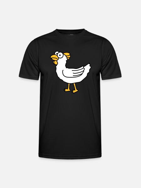 chicken - Men's Functional T-Shirt - black