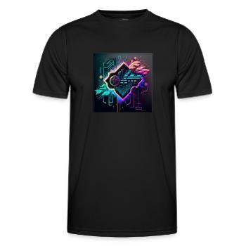 Gamers don't die, they respawn, Gaming Motiv - Männer Funktions-T-Shirt - Schwarz - Vorne - AI Model Male 178 dark (178cm)