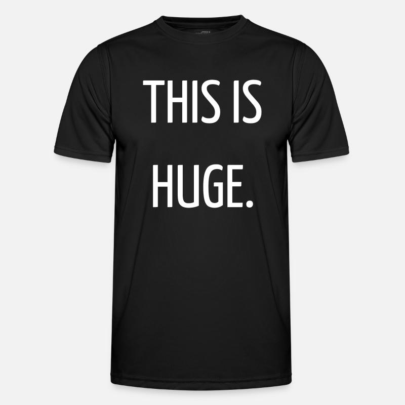 This is huge - Men's Functional T-Shirt - black