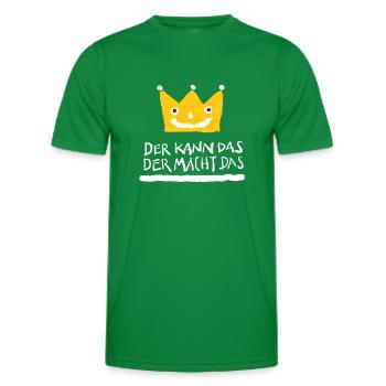 Der Macher - Männer Funktions-T-Shirt - Kelly Green - Vorne - AI Model Male 178 dark (178cm)