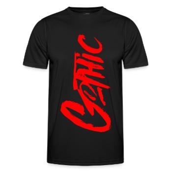 GOTHIC Goth Goths Gothik Gotisch - Männer Funktions-T-Shirt - Schwarz - Vorne - AI Model Male 178 dark (178cm)