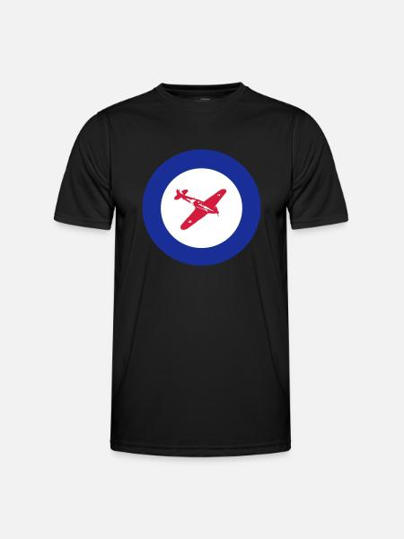 Hurricane Roundel - Men's Functional T-Shirt - black