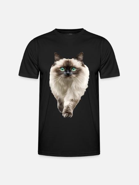 Himalaya - Männer Funktions-T-Shirt - Schwarz