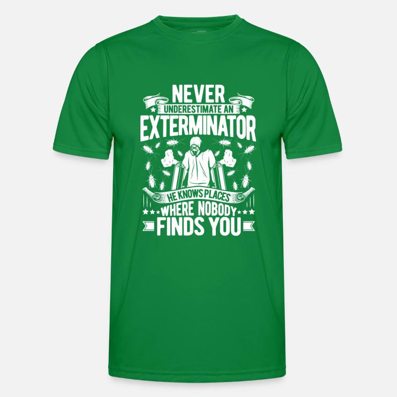 Schädlingsbekämpfer Kammerjäger Exterminator Männer Funktions-T-Shirt