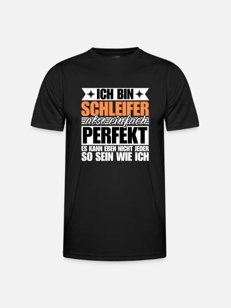 Perfekter Schleifer - Männer Funktions-T-Shirt - Schwarz
