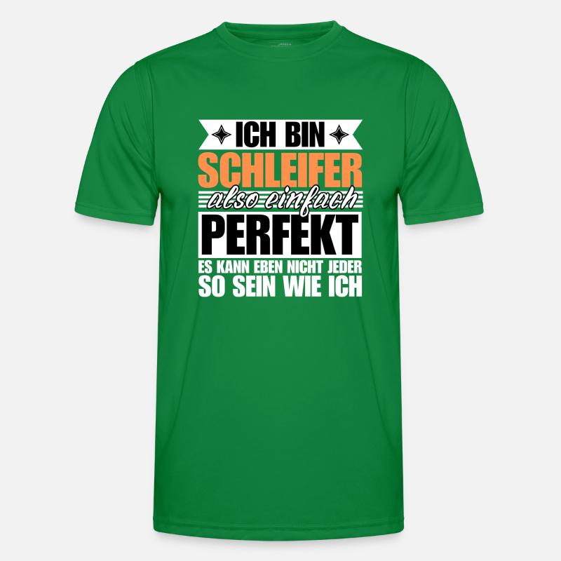 Perfekter Schleifer Männer Funktions-T-Shirt