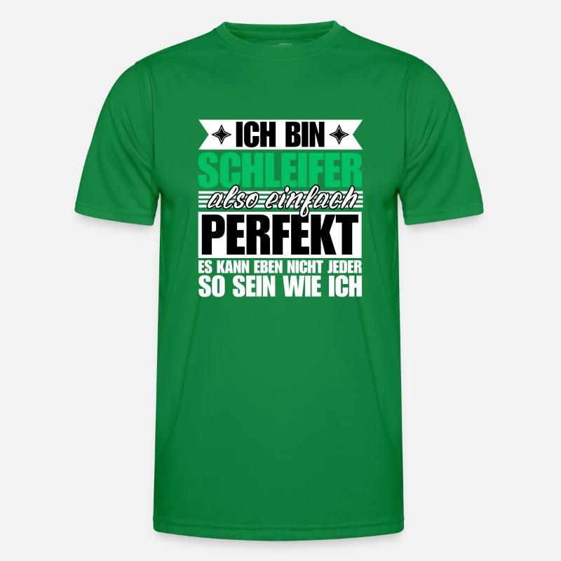 Perfekter Schleifer Männer Funktions-T-Shirt