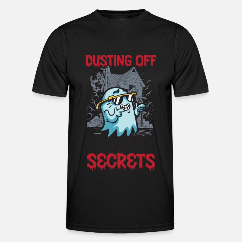 Dusting Ghostly Secrets Janitor Ha Men's Functional T-Shirt