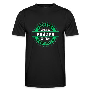 Best cutter in the world - Men's Functional T-Shirt - black - Front - AI Model Male 178 dark (178cm)