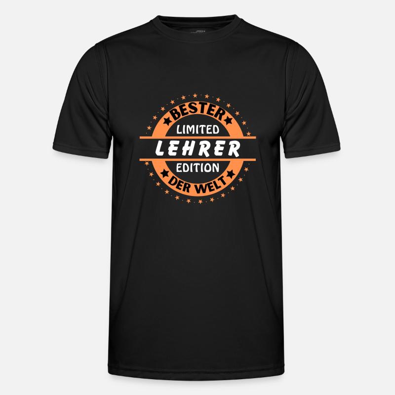 Bester Lehrer der Welt Männer Funktions-T-Shirt