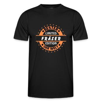 Best cutter in the world - Men's Functional T-Shirt - black - Front - AI Model Male 178 dark (178cm)