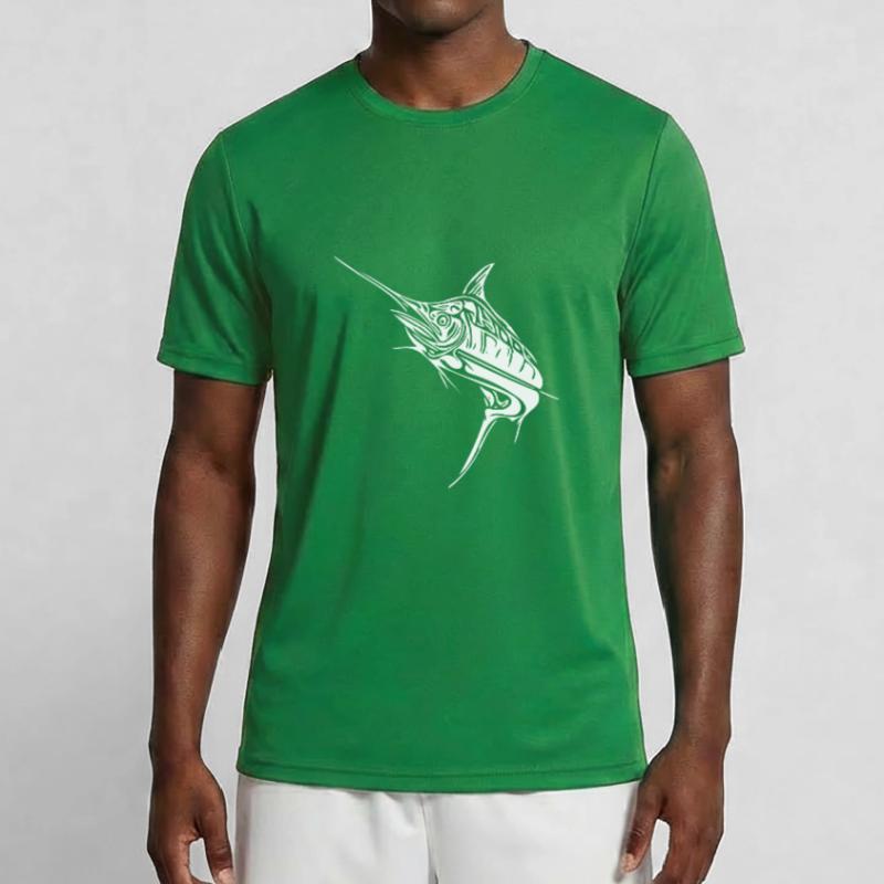 Elegant swordfish predatory bony fish Men's Functional T-Shirt