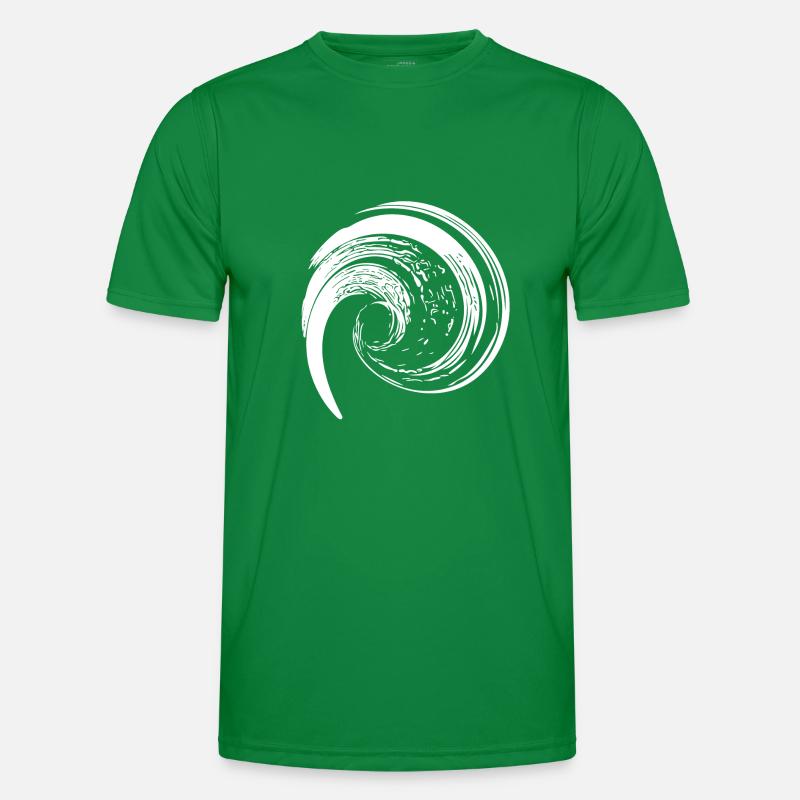 Formation de tourbillon de vague torsadée T-shirt sport Homme