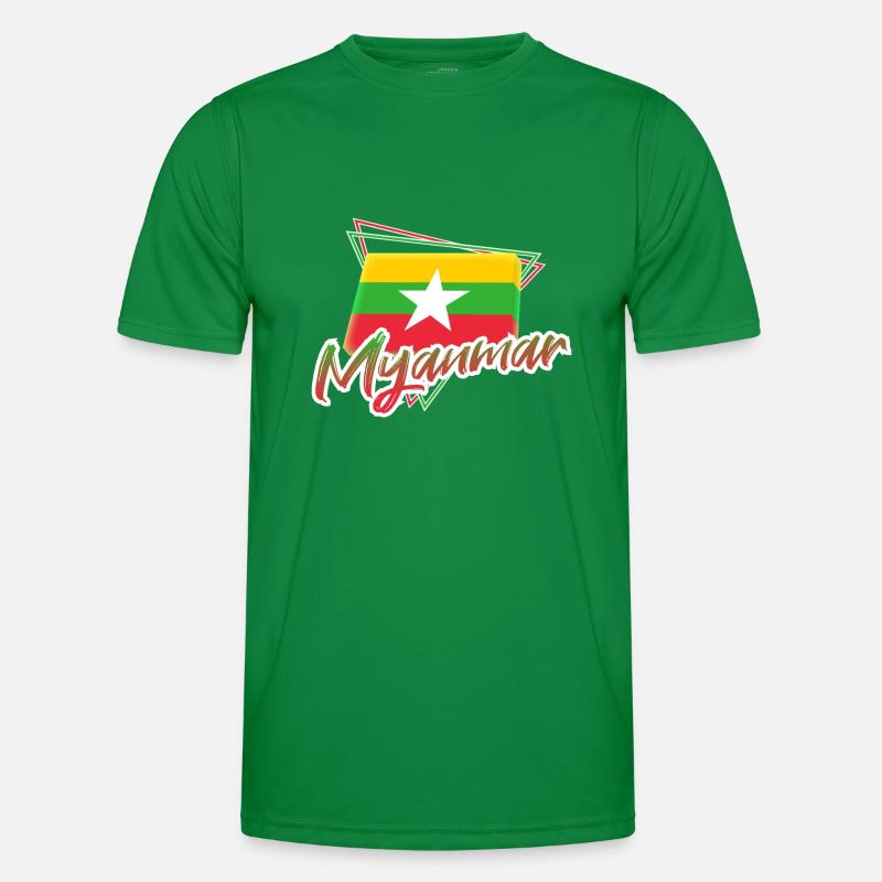 Myanmar Männer Funktions-T-Shirt