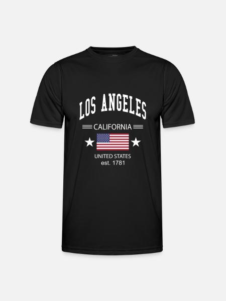 Los Angeles - Men's Functional T-Shirt - black