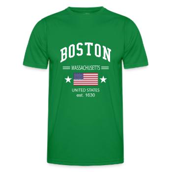 Boston - T-shirt sport Homme - vert - Devant - AI Model Male 178 dark (178cm)