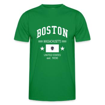 Boston - T-shirt sport Homme - vert - Devant - AI Model Male 178 dark (178cm)