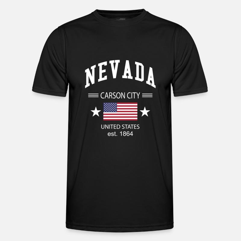 Nevada - Männer Funktions-T-Shirt - Schwarz