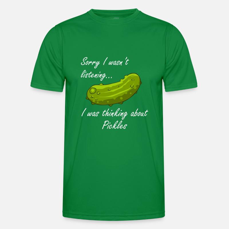 Thinking About Pickles Fermented Cucumber Men's Functional T-Shirt