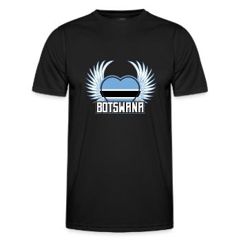 Botswana - Männer Funktions-T-Shirt - Schwarz - Vorne - AI Model Male 178 dark (178cm)