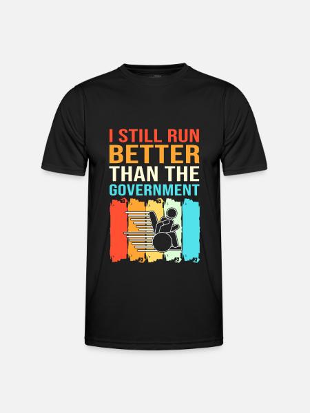 Wheelchair - Men's Functional T-Shirt - black