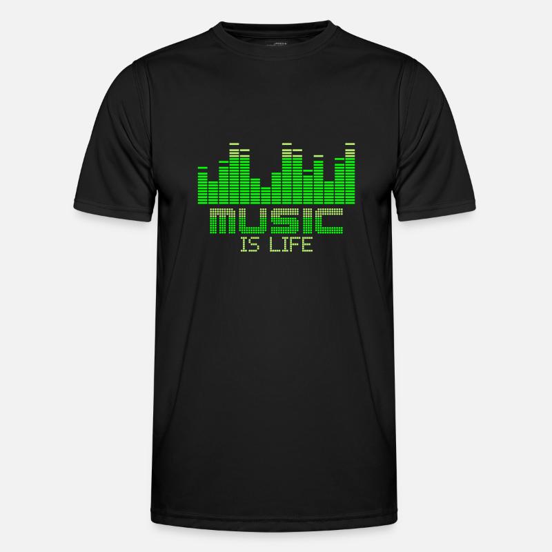 Musik ist Leben-Equalizer Männer Funktions-T-Shirt